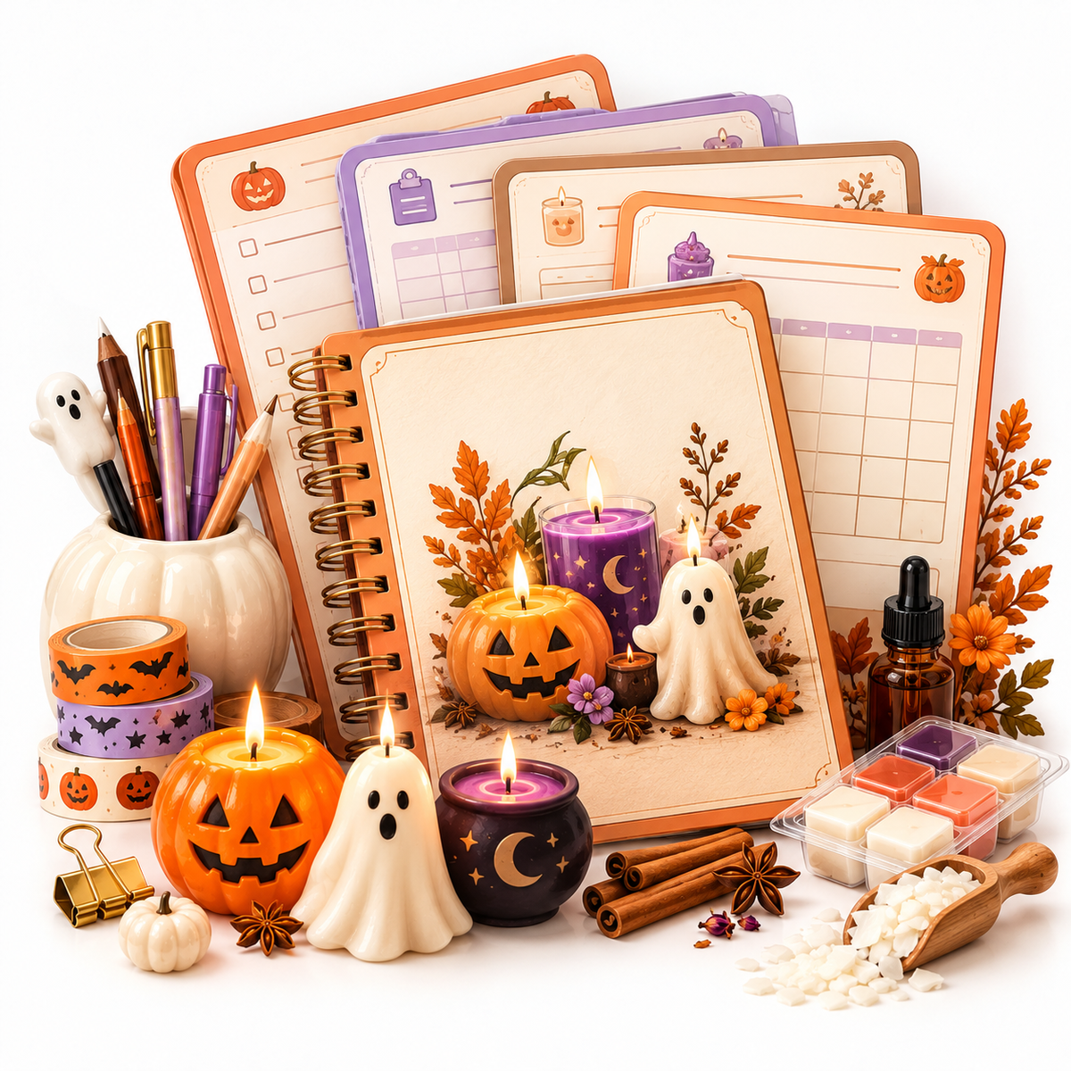 Halloween Candle Maker's Planner & Batch Journal