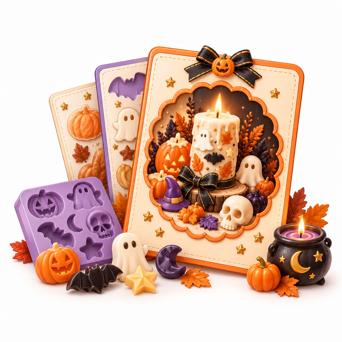Halloween Candle Molds, Embeds & Decoration Handbook