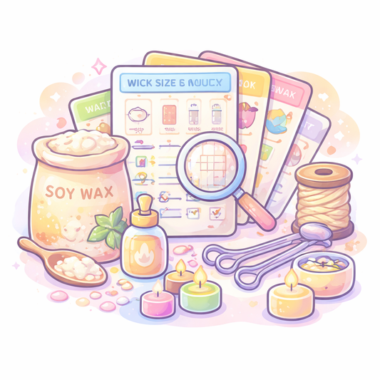 Wax & Wick Selection Cheat Sheets
