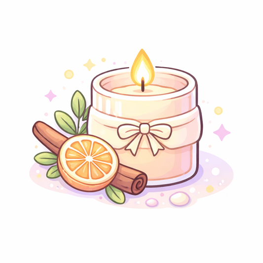 Cozy Candle Aesthetic Label Templates